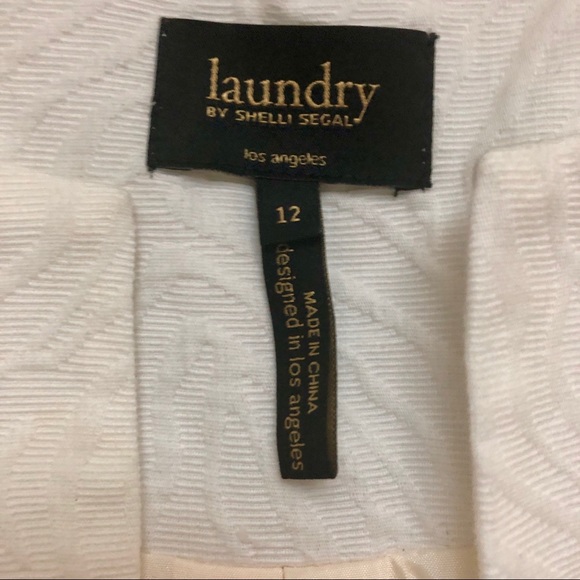 Laundry by Shelli Segal Textured White Jacket - Picture 2 of 4